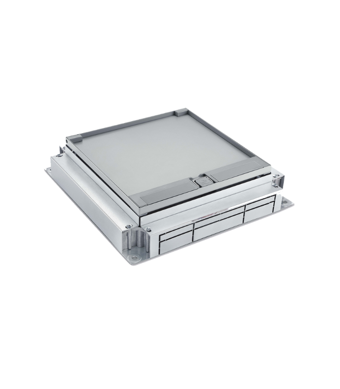 RFBQA0HSS250 Honeywell Raised Floor Box 250x250x80mm SS Lid 120GSM - Base - RFBQA0HSS250 - Image 1